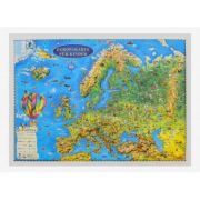 Europakarte fur kinder, Reliefkarte 3D-Format, 450x330mm (3DGHECP45-DE)