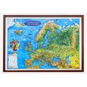 Europakarte fur kinder, Reliefkarte 3D-format, 1000x700mm (3DGHECP100-DE)