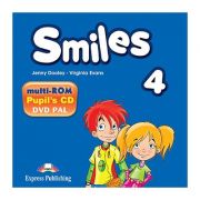 Curs Limba Engleza Smiles 4 Multi-ROM - Jenny Dooley, Virginia Evans