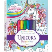 Kaleidoscope Colouring. Unicorn Rainbows