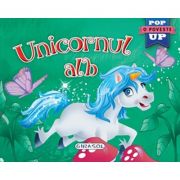 Pop-up Unicornul alb