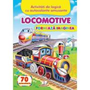 Locomotive. Formeaza imaginea. 70 autocolante