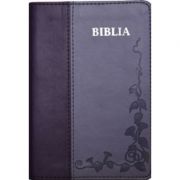 Biblia foarte mica, 043, coperta pvc flexibila, mov, cuvinte cu rosu, margini argintii, repertoar