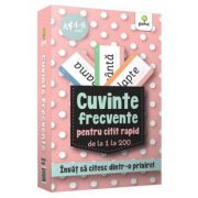 Cuvinte frecvente pentru citit rapid de la 1 la 200