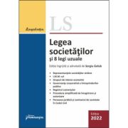 Legea societatilor si 8 legi uzuale. Actualizata 25 februarie 2022 - Sergiu Golub