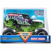 Monster Jam, macheta metalica scara 1;24 Grave Digger, Spin Master