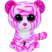 Jucarie de plus Beanie Boos, Tigrul Asia, 24 cm, alb-roz, TY