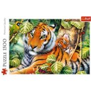 Puzzle tigri bengalezi in padurea tropicala 1500 piese