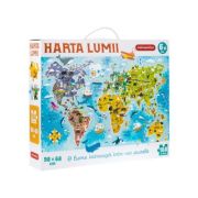 Joc educativ. Puzzle Mimorello. Harta lumii cu 168 de piese