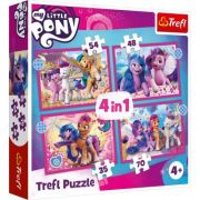 Puzzle 4in1 My little pony - poneii colorati