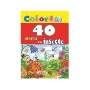 Coloram 40 imagini cu insecte
