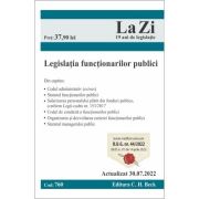 Legislatia functionarilor publici. Actualizat la 30. 07. 2022