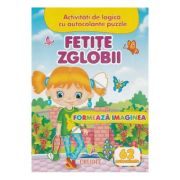 Formeaza imaginea. Fetite zglobii + 62 autocolante