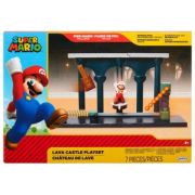 Set de joaca Castelul de Lava, Figurina 6 cm, Nintendo Mario