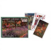 Set 2 pachete Carti de joc Monet Gardens, in cutie de lux