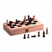 Joc Sah in cutie din lemn, 29x29 cm, Piatnik