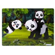 Puzzle lemn, 40 piese, Ursuleti panda