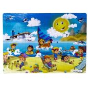 Puzzle lemn, 40 piese, Vacanta la mare