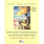 Educatie tehnologica si aplicatii practice, caietul elevului pentru clasa a 6-a - Marinela Mocanu