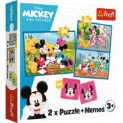 Puzzle 2-in-1 Memo Eroii Disney, Trefl