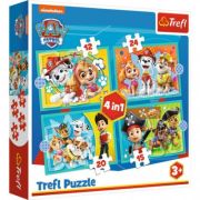 Puzzle 4-in-1 Patrula Catelusilor, Trefl