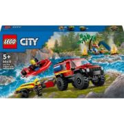 LEGO City. Camion 4X4 si barca de pompieri 60412, 301 piese
