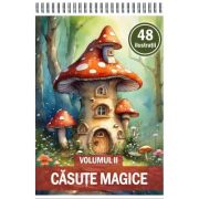 Carte de colorat cu 48 de ilustratii, Casute Magice, Volumul 2