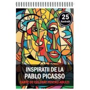 Carte de colorat pentru adulti, 25 de ilustratii, Pablo Picasso