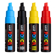 Marker UNI PC-8K 8mm, set 4 culori, Posca (M1507)