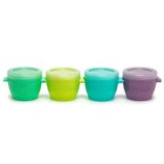 Set 4 recipiente silicon Snap&Go, 177 ml, Melii