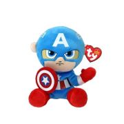 Plus 15 cm Beanie Babies soft Marvel Captain America, Ty