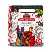 Marvel. Avengers. Iron Man. Scrie si sterge. Activitati cu supereroi