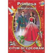 Printesa si broscoiul - Citim si coloram