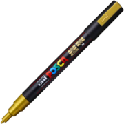 Marker UNI PC-3M 0. 9-1. 3 mm, auriu, Posca