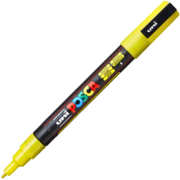 Marker UNI PC-3ML 0. 9-1. 3 mm, cu sclipici, galben, Posca (M1272)