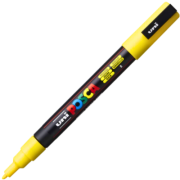 Marker UNI PC-3M 0. 9-1. 3 mm, galben, Posca (M195)