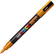 Marker UNI PC-3ML Posca 0. 9-1. 3 mm, cu sclipici, portocaliu, Posca (M1273)