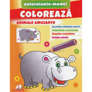 Coloreaza animale amuzante. Autocolante model