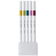 Set 5 culori retro Fineliner, Emott (F424)