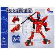 Joc constructie puzzle Roboti, PVC Alleblox 105-115 piese (J1313)