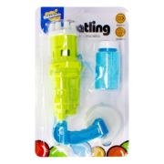 Jucarie pistol cu baloane din sapun + solutie My Bubble Gatling, PVC, 50 ml (J1670)