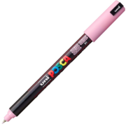 Marker UNI PC-1MR 0. 7 mm, varf metalic fin, roz deschis, Posca (M1501)