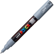 Marker UNI PC-1M 0. 7 mm, gri, Posca (M1447)