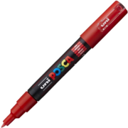 Marker UNI PC-1M 0. 7 mm, rosu, Posca (M249)