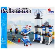 Joc constructie puzzle Sectie Politie, PVC Alleblox, 252 piese (J1268)