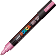 Marker UNI PC-5M 1. 8-2. 5 mm, roz metalizat, Posca (M643)