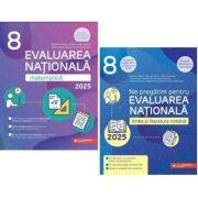 Pachet Editura Paralela 45 - Evaluarea nationala 2025. Limba si literatura romana si Matematica Clasa a 8-a - Gabriel Popa, Cristina Cergan