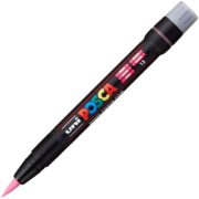 Marker pensula UNI Brush PCF-350, K, roz, Posca (M427)