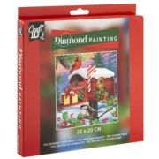 Set creativ diamond painting, cu tematica de Craciun, Casuta postala