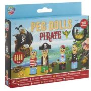 Set creativ DIY, Figurine din lemn, Peg Dolls, Pirati